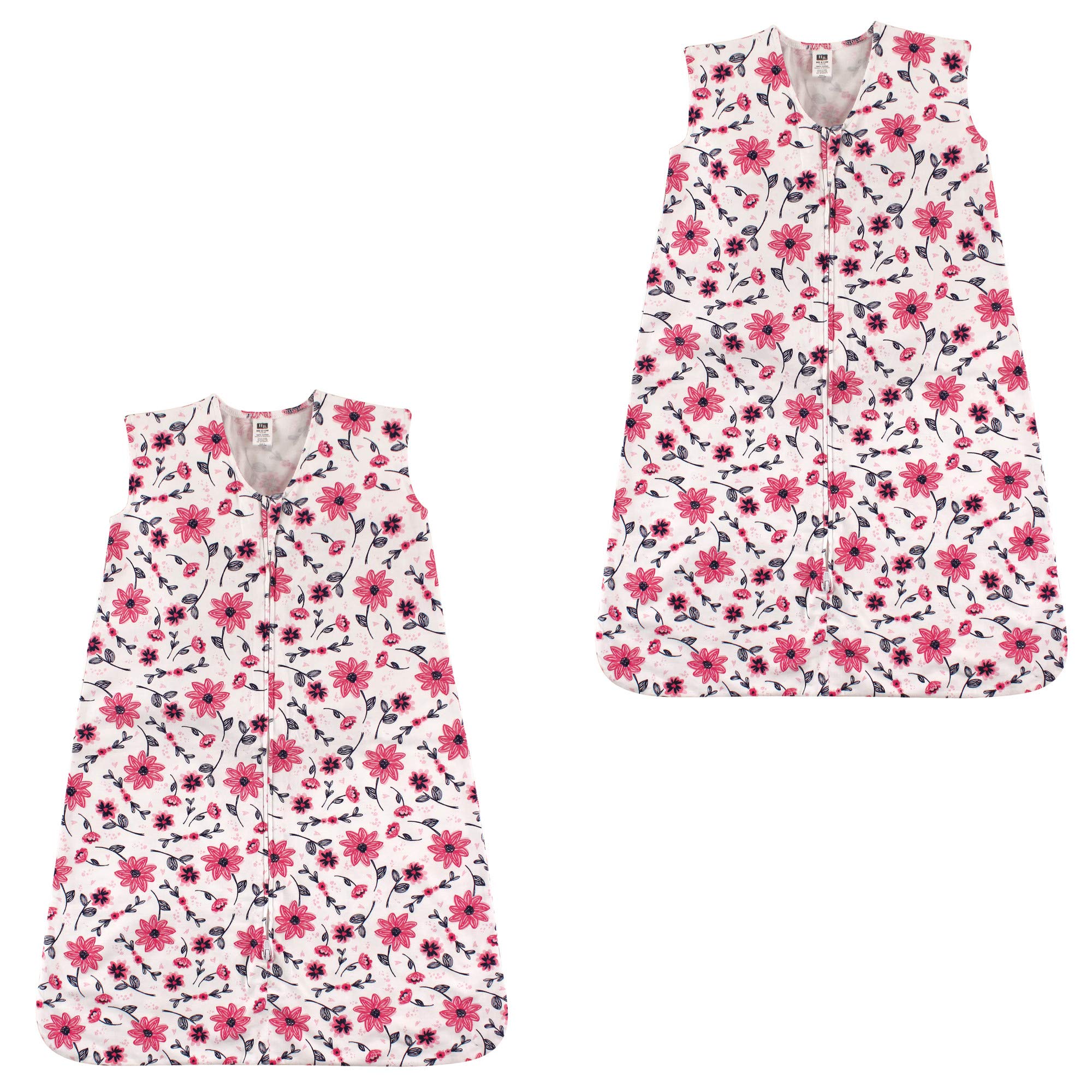Hudson Baby Cotton Sleeveless Sleeping Bag for Infants - Comfortable Sleepwear for Daycare & Travel