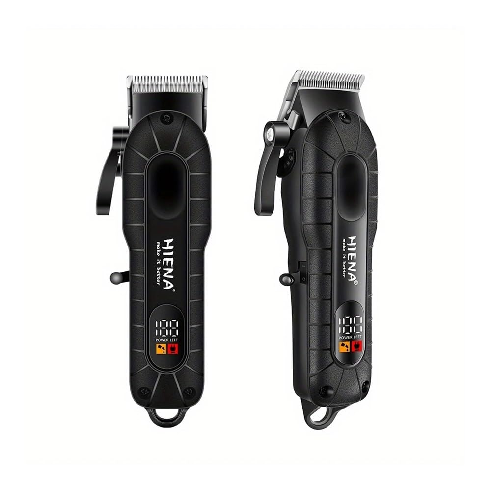 Professional 3-Speed Adjustable Electric Hair Clipper & Shaver - USB Rechargeable with LCD Display - Perfect for Men's Grooming, Barber Shops & Home Haircuts