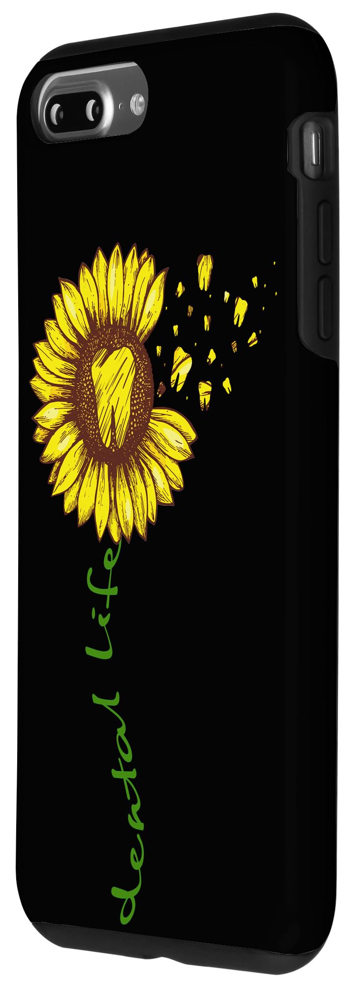 Funny Sunflower Dental Life iPhone 7 Plus/8 Plus Case - Cute Tooth Design Protective Cover for Dental Assistants & Students (Perfect for Dental School, Clinic Work & Everyday Use)