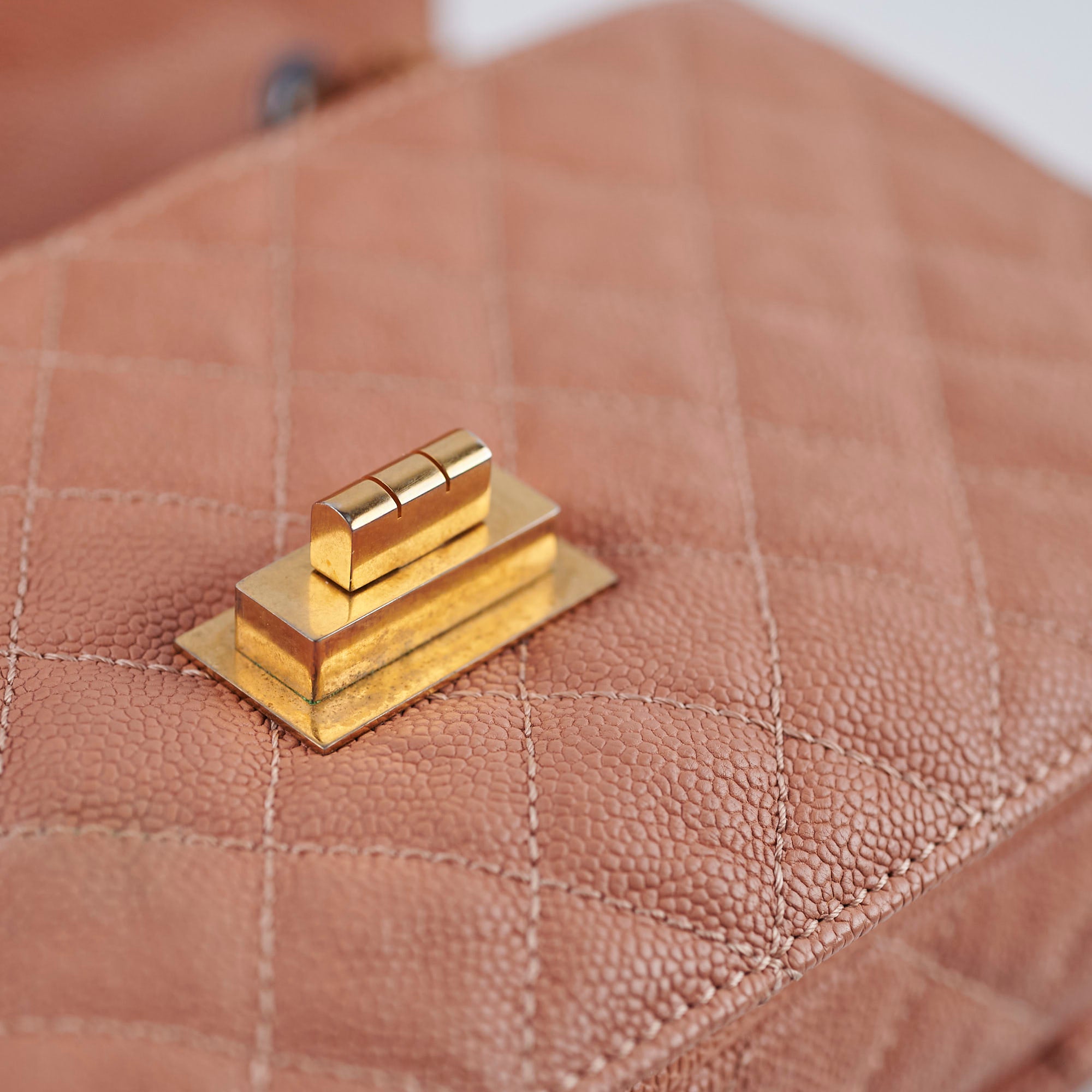 Chanel Seasonal Quilted Caviar 2.55 Reissue Single Flap Bag in Terracotta - Luxury Designer Handbag for Women, Perfect for Evening Events & Special Occasions
