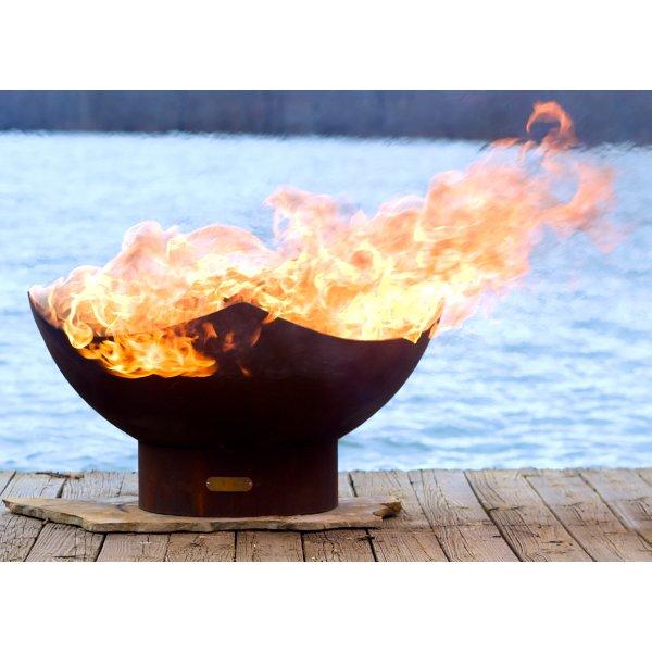 Stunning Manta Ray Fire Pit - Outdoor Patio & Backyard Fireplace for Cozy Gatherings & Camping - Durable Steel & Rust-Resistant Design