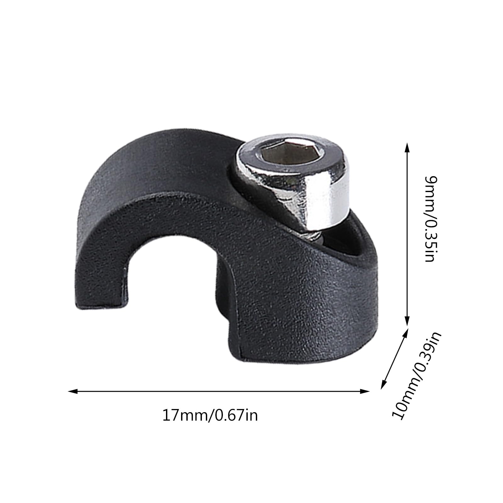 10 Pcs Bike Cable Clips - C-Shaped Brake Cable Housing Clamps for Bicycle Forks | Secure & Organize Bike Wires | Perfect for Road Bikes, Mountain Bikes & Commuter Bikes