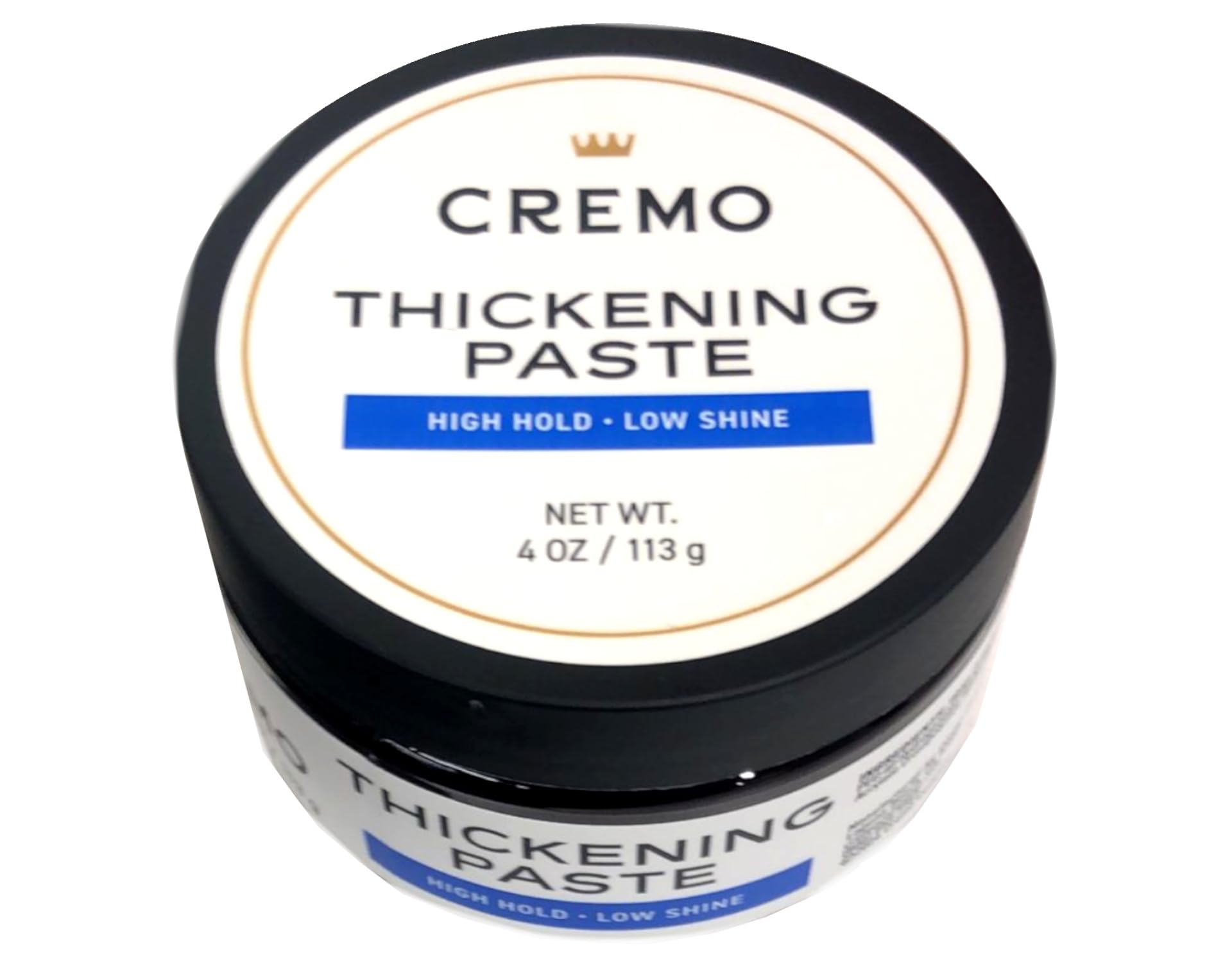 Cremo Barber Grade Hair Styling Paste - High Hold, Low Shine Texture for Men's Hairstyles | Perfect for Pompadours, Quiffs & Everyday Grooming