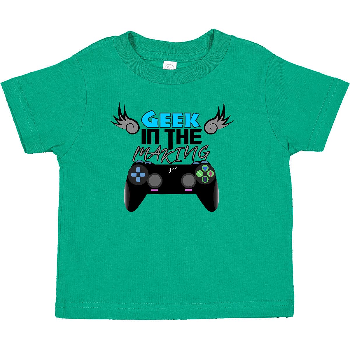 Geek in The Making Black Video Game Controller Toddler T-Shirt - Cute Gamer Outfit for Kids Birthday & Family Game Night