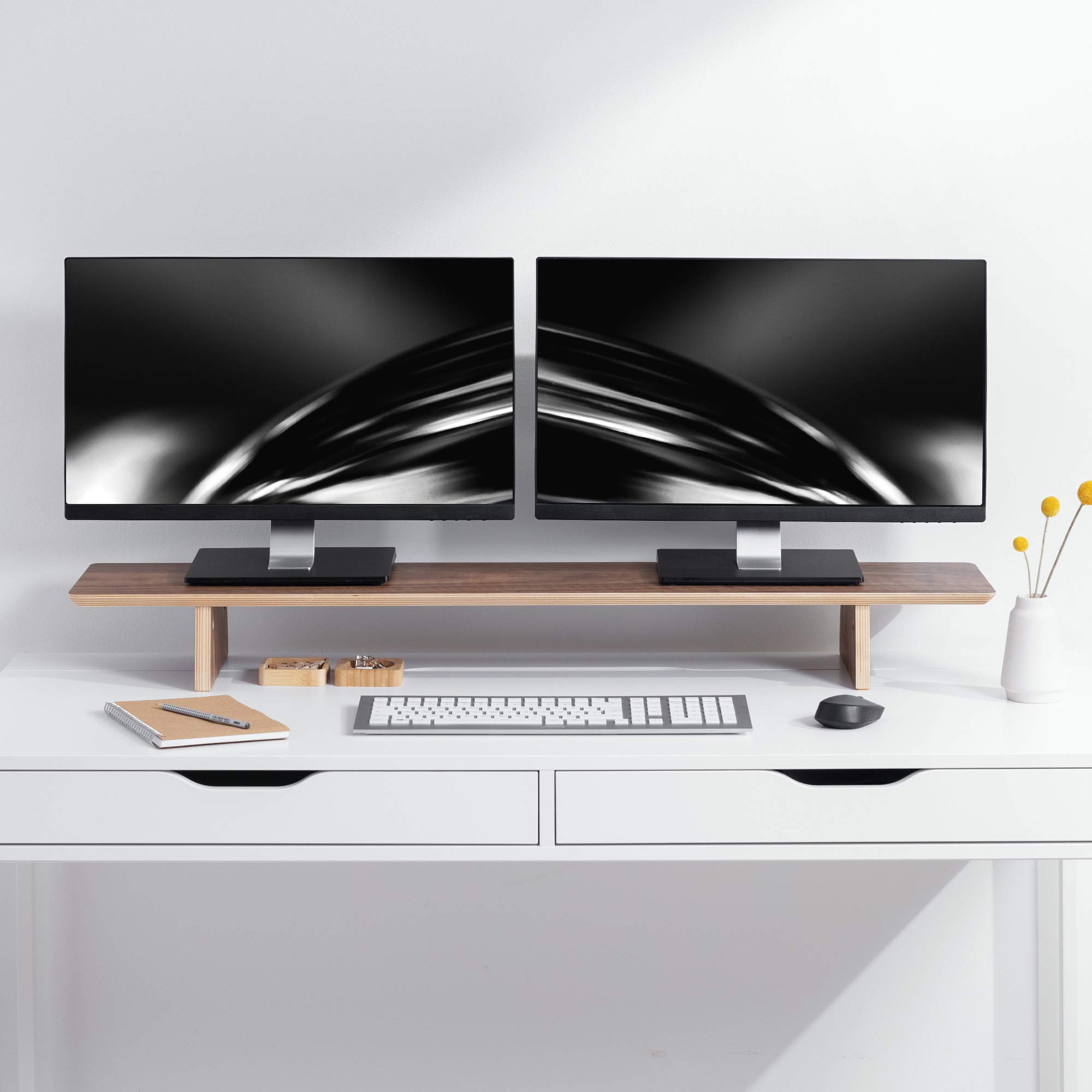 Navaris Dual Monitor Stand Riser - 42.9