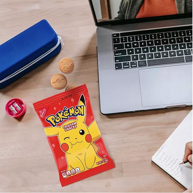 Schoolhouse Snacks Graham Cracker Variety Pack - 40ct Kids Snacks with Pokemon, Barnum's Animal Crackers & Teddy Grahams | Perfect for School Lunches, After-School Treats & Birthday Party Snacks