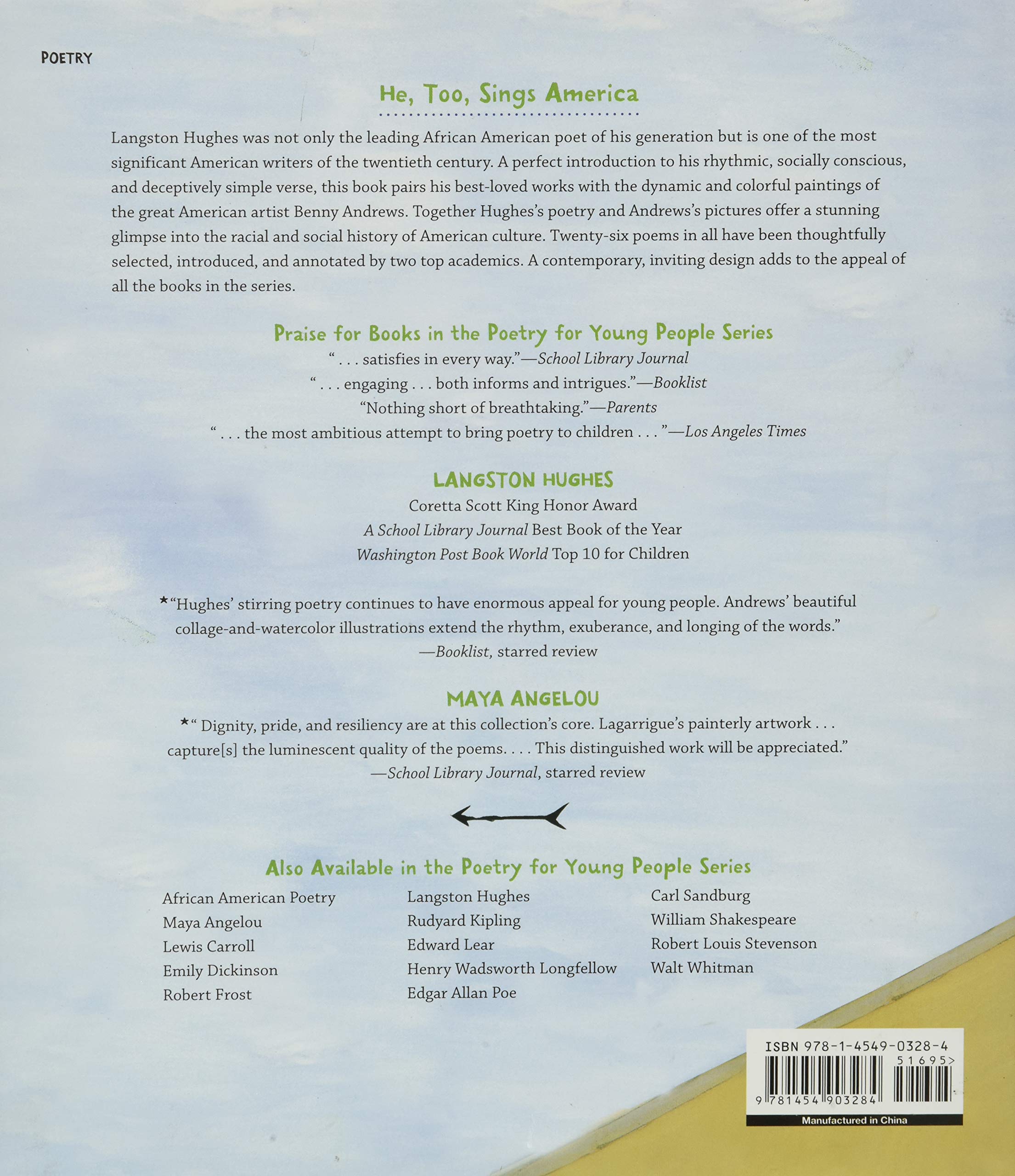 Poetry for Young People: Langston Hughes - Classic American Poems for Kids | Perfect for Classroom Learning & Bedtime Reading