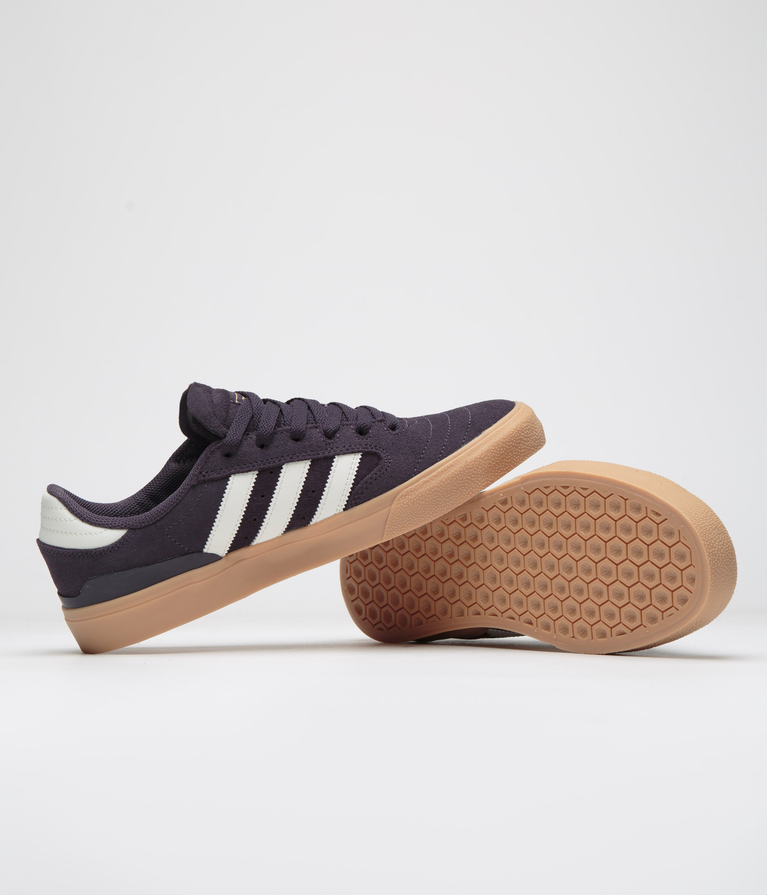 Adidas Busenitz Vulc II Skate Shoes - Aurora Black/Off White/Gum - Comfortable & Durable for Street Skating & Casual Wear