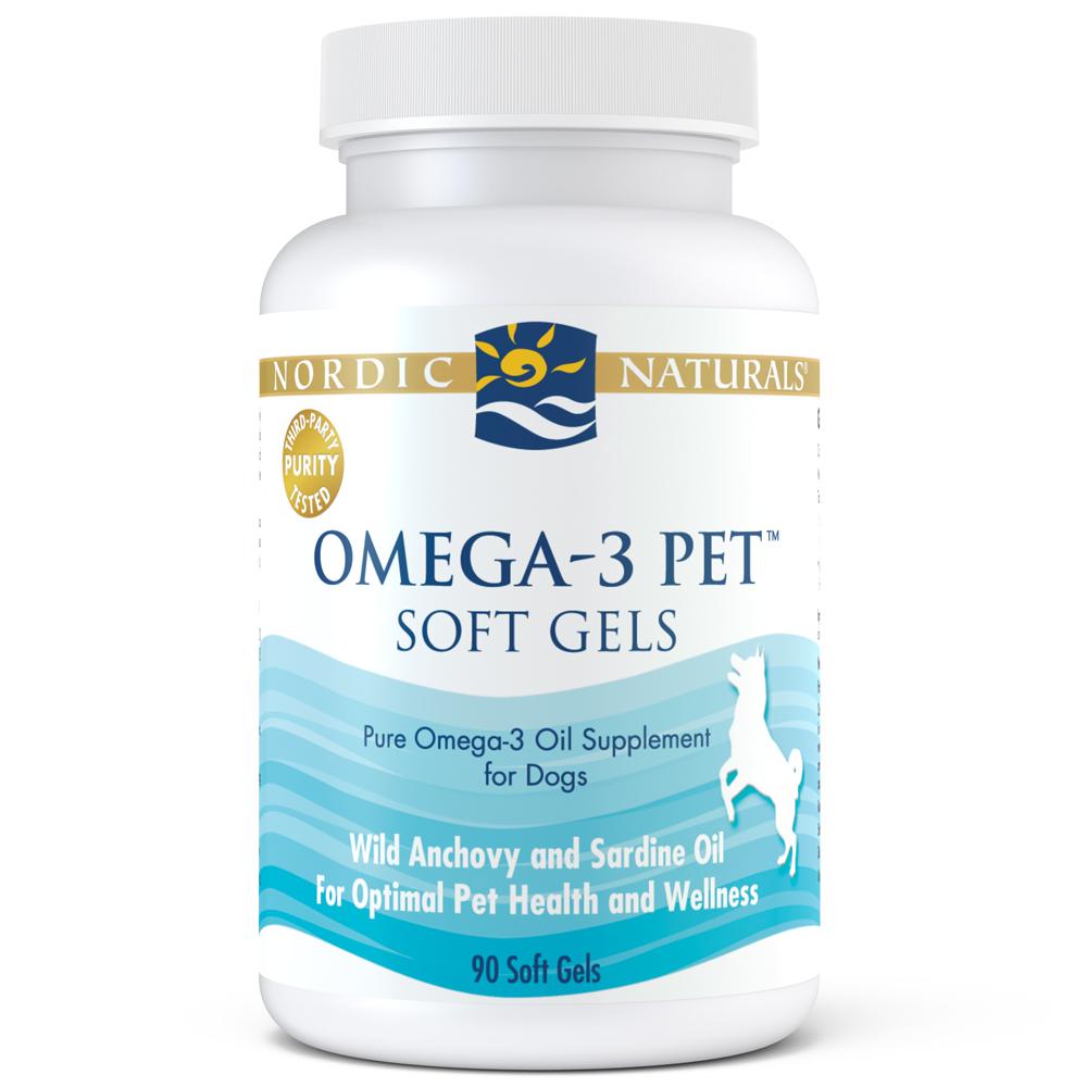 Nor Omega 3 Pet Supplement for Dogs & Cats - 90 Softgels - Supports Joint, Skin & Coat Health - Perfect for Active Pets & Senior Animals