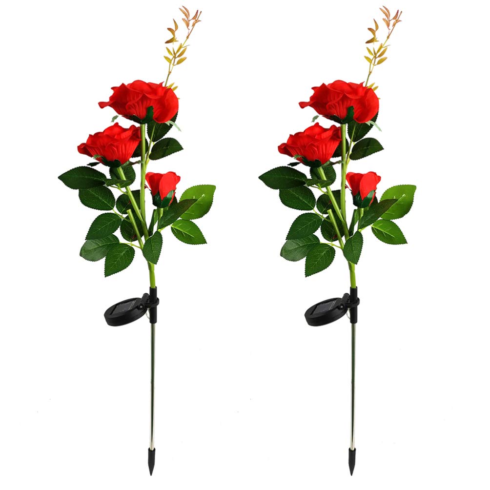 Solar Powered LED Garden Lights - Waterproof Outdoor Landscape Lighting for Lawn, Yard, Pathway | Decorative Phalaenopsis Flower Design | Perfect for Patio, Backyard, Walkway & Garden Decor