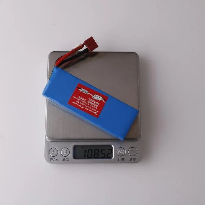 WLtoys 7.4V 2200mAh 20C 2S LiPo Battery with T Plug - Compatible with 124018, 124019, 144001 RC Cars - High Performance Rechargeable Battery for Off-Road Racing and RC Hobby Enthusiasts