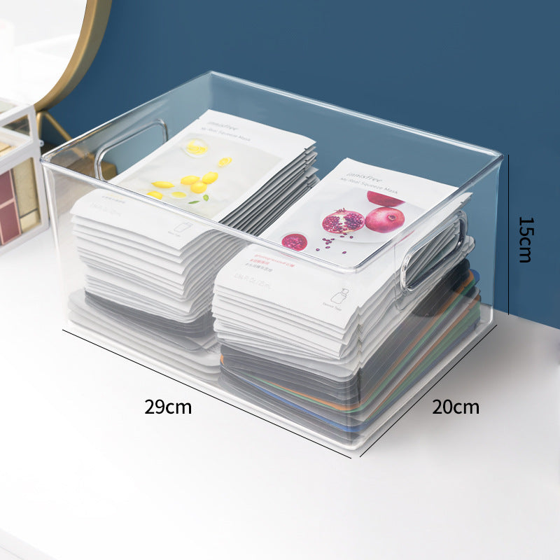 Clear Acrylic Skincare Organizer Box for Makeup, Jewelry & Essentials - Perfect for Vanity, Bathroom & Travel Storage