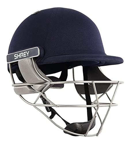 Shrey Pro Guard Air Stainless Steel Cricket Helmet for Men - Lightweight Protective Headgear with Ventilation & Mesh Carry Bag - Perfect for Cricket Matches, Practice Sessions & Sports Training