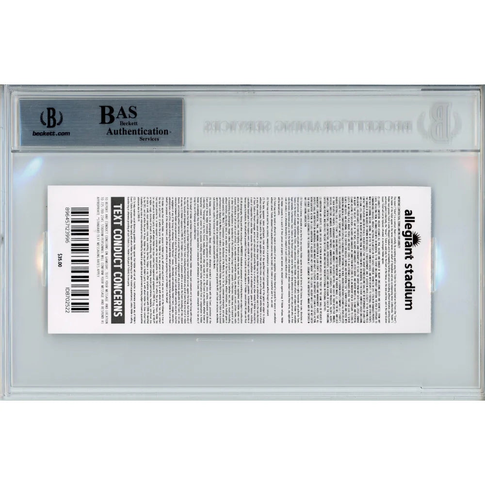 Authentic Las Vegas Raiders 2020 Season Signed Memorabilia - Darren Waller, Josh Jacobs & Alec Ingold Game Ticket with BAS COA - Perfect for NFL Fans, Sports Collectors & Raiders Memorabilia Displays