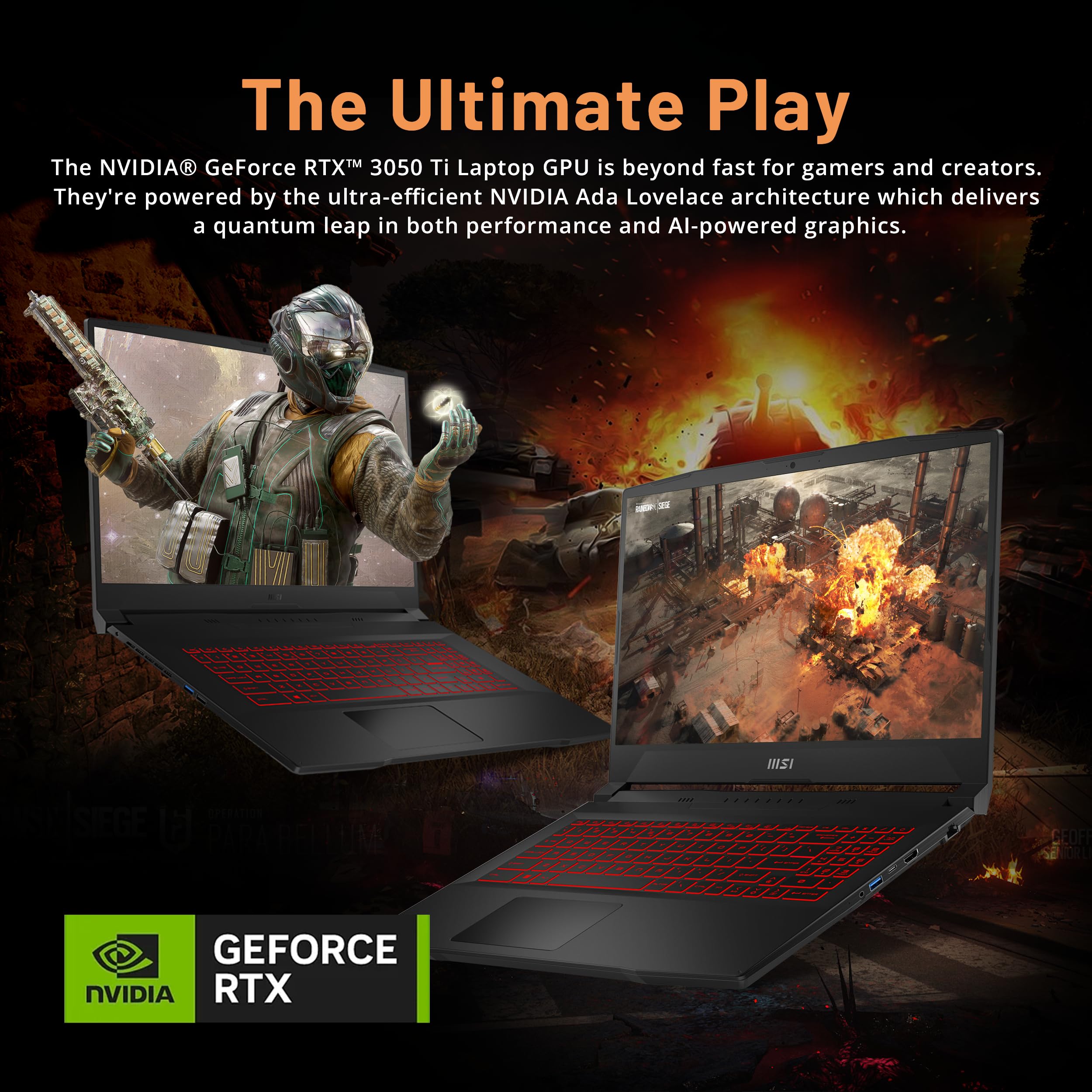 MSI Katana GF66 Gaming Laptop 15.6