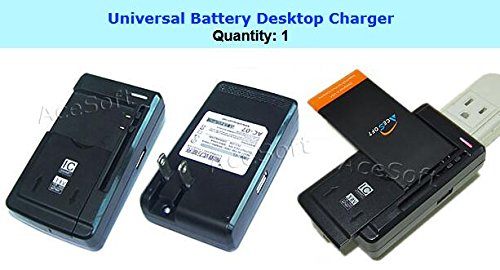 Universal Travel Dock Wall USB/AC SCP-63LBPS Battery Charger with SIM Tool - Compatible with Kyocera DuraXV+ E4520PTT Cellphone | Perfect for Travel, Camping & Emergency Charging