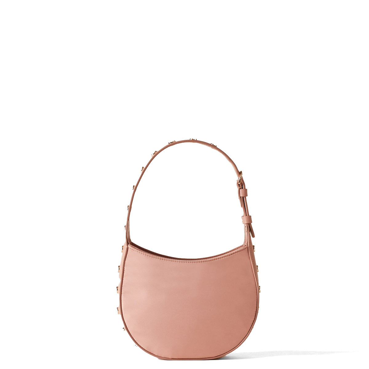 Borbonese Mini Hobo Bag with 110 Swarovski Crystals in Blush Pink - 923047AT3 | Elegant Crossbody Purse for Women, Perfect for Parties, Weddings & Evening Events