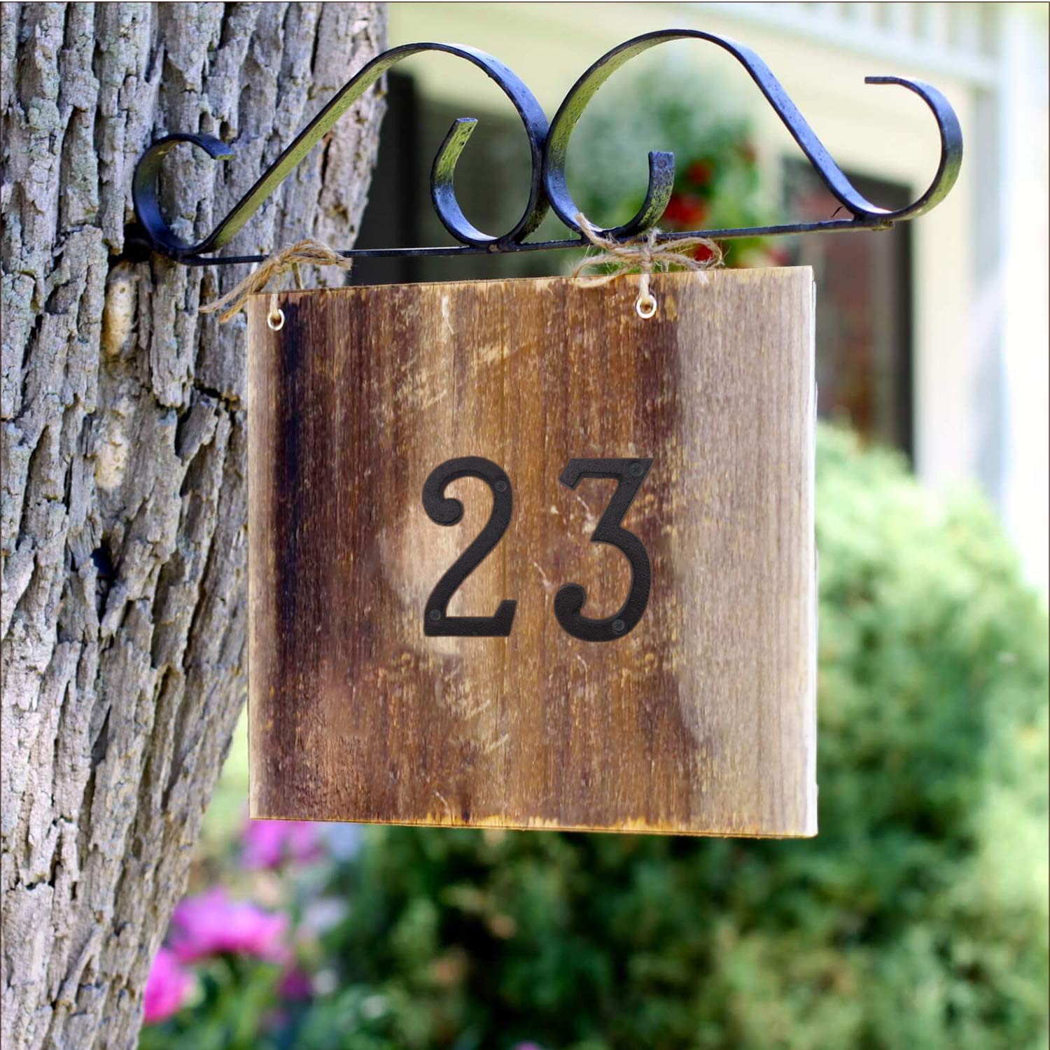 3 Inch Cast Iron Mailbox Letters - House Address Numbers & Letters (Letter Q) for Home, Porch, and Garden Decor