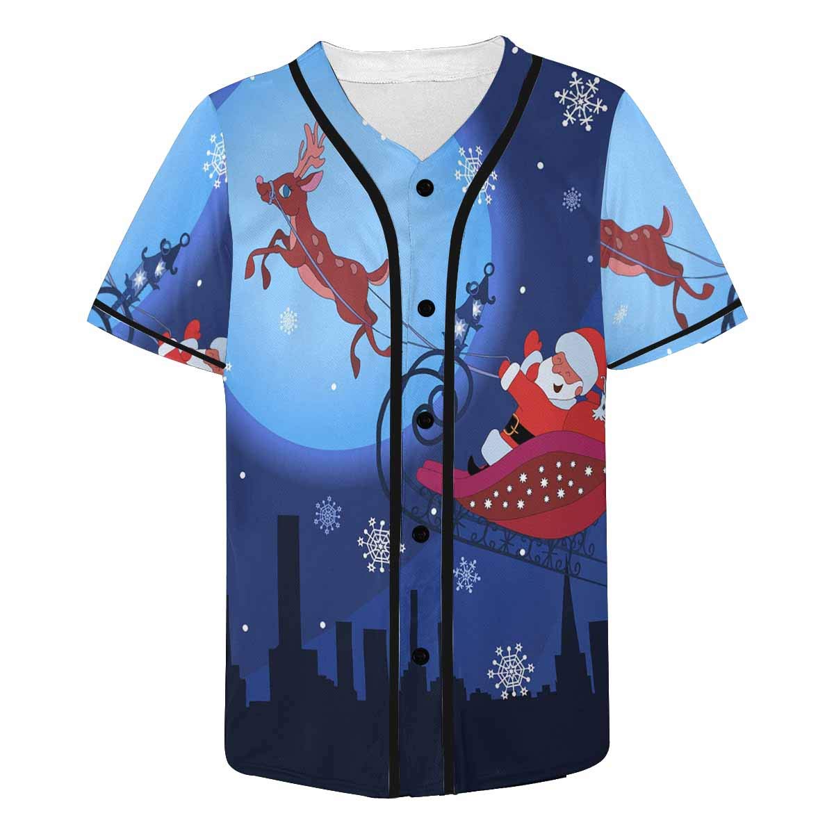 InterestPrint Men's Baseball Jersey T-Shirts - Comfortable Cotton Short Sleeve Tees for Sports, Casual Wear & Fan Outfits