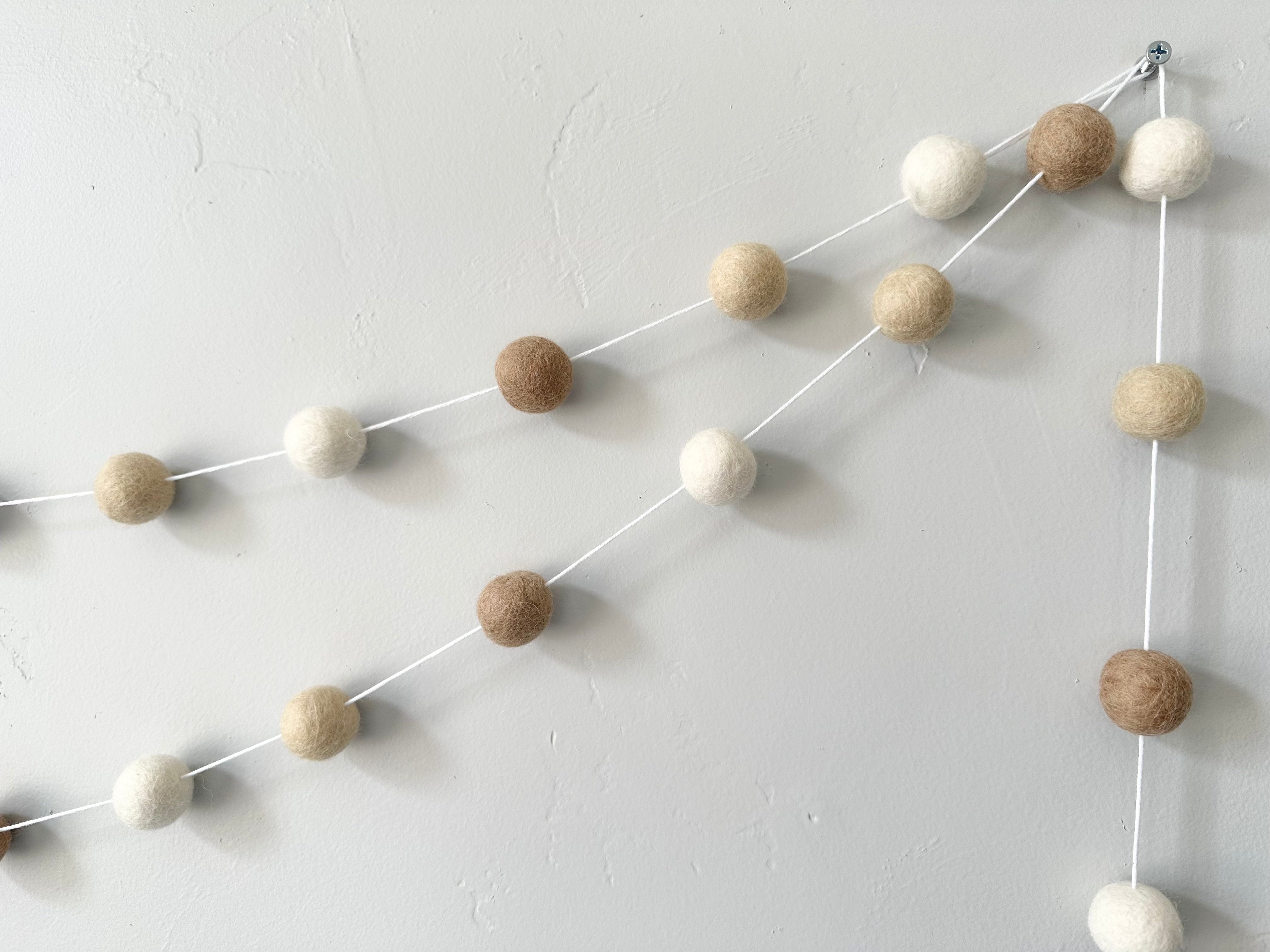 Neutral Gradient Garland - Elegant Boho Home Decor for Weddings, Parties & Nursery Room