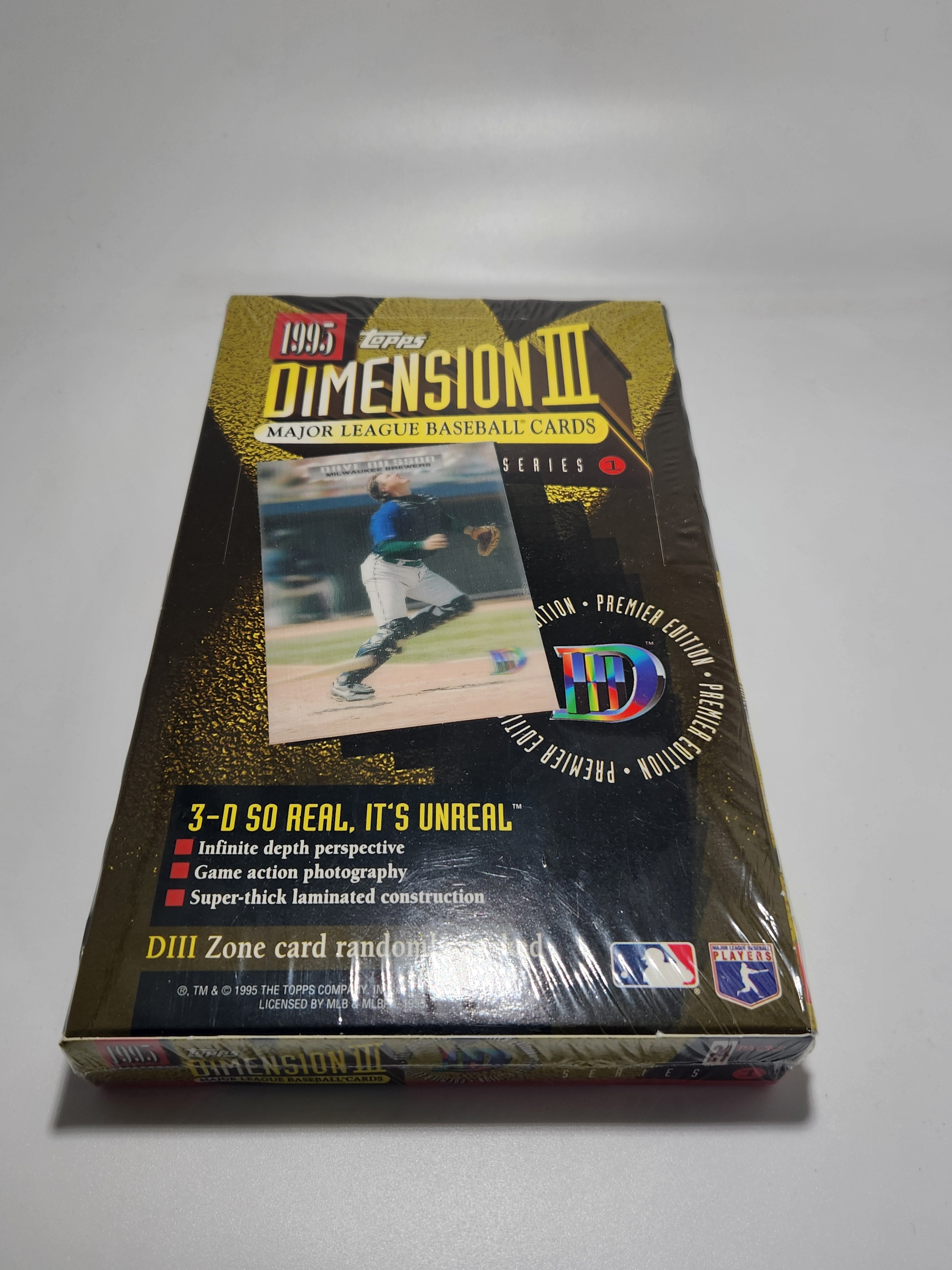 1995 Topps Dimension III Series 1 Baseball Cards Factory Sealed Unopened Box - Perfect for Collectors, Investors & Sports Memorabilia Enthusiasts