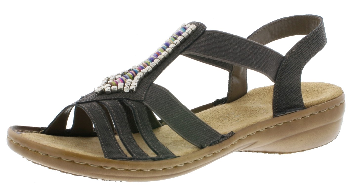 Rieker Cener Women's Sling Back Sandals | Comfortable Summer Casual Shoes for Walking, Travel & Beach | Lightweight & Stylish Ladies Footwear