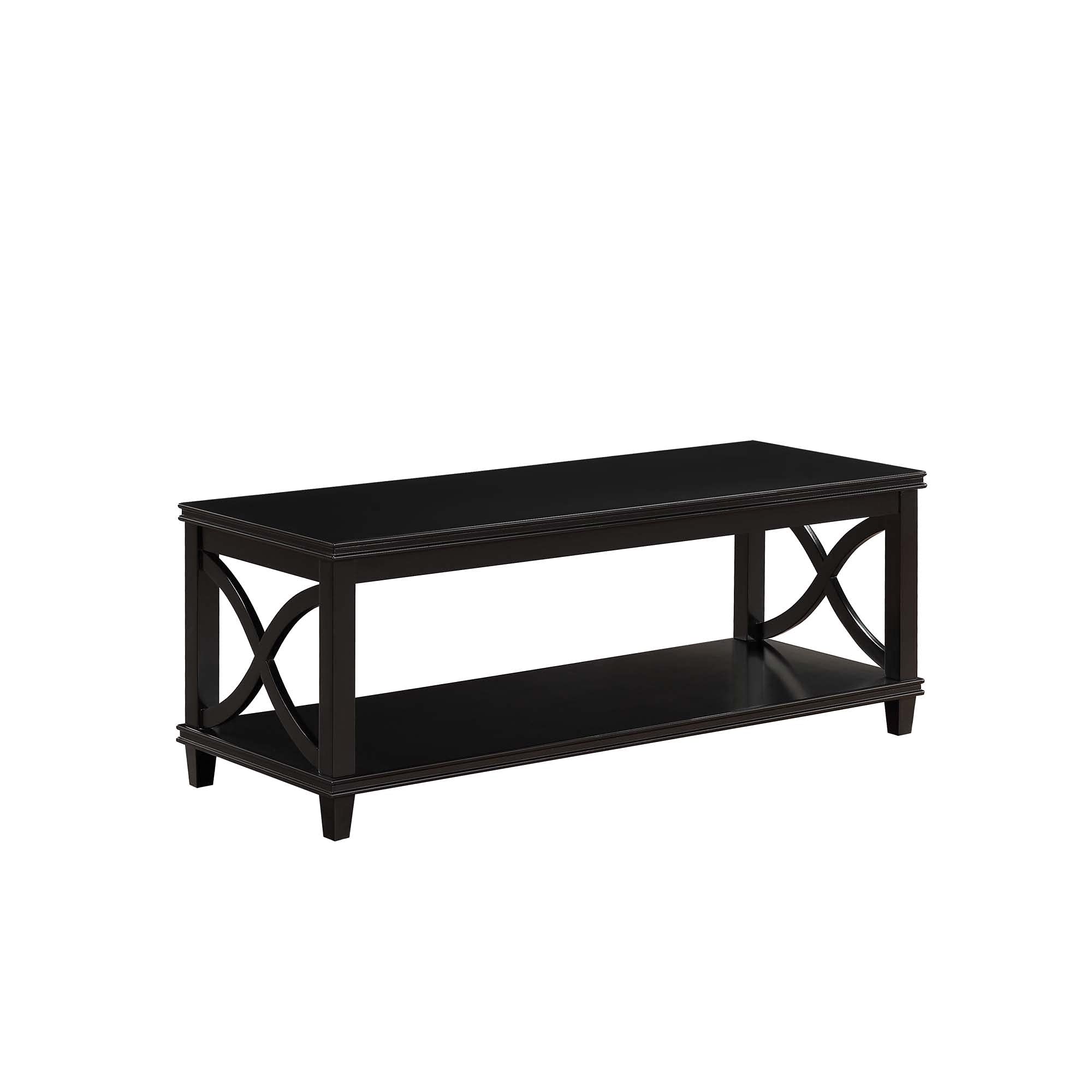 Modern Florence Coffee Table with Shelf - Stylish Living Room Center Table with Storage for Home Decor | Perfect for Small Spaces, Apartments & Cozy Living Areas