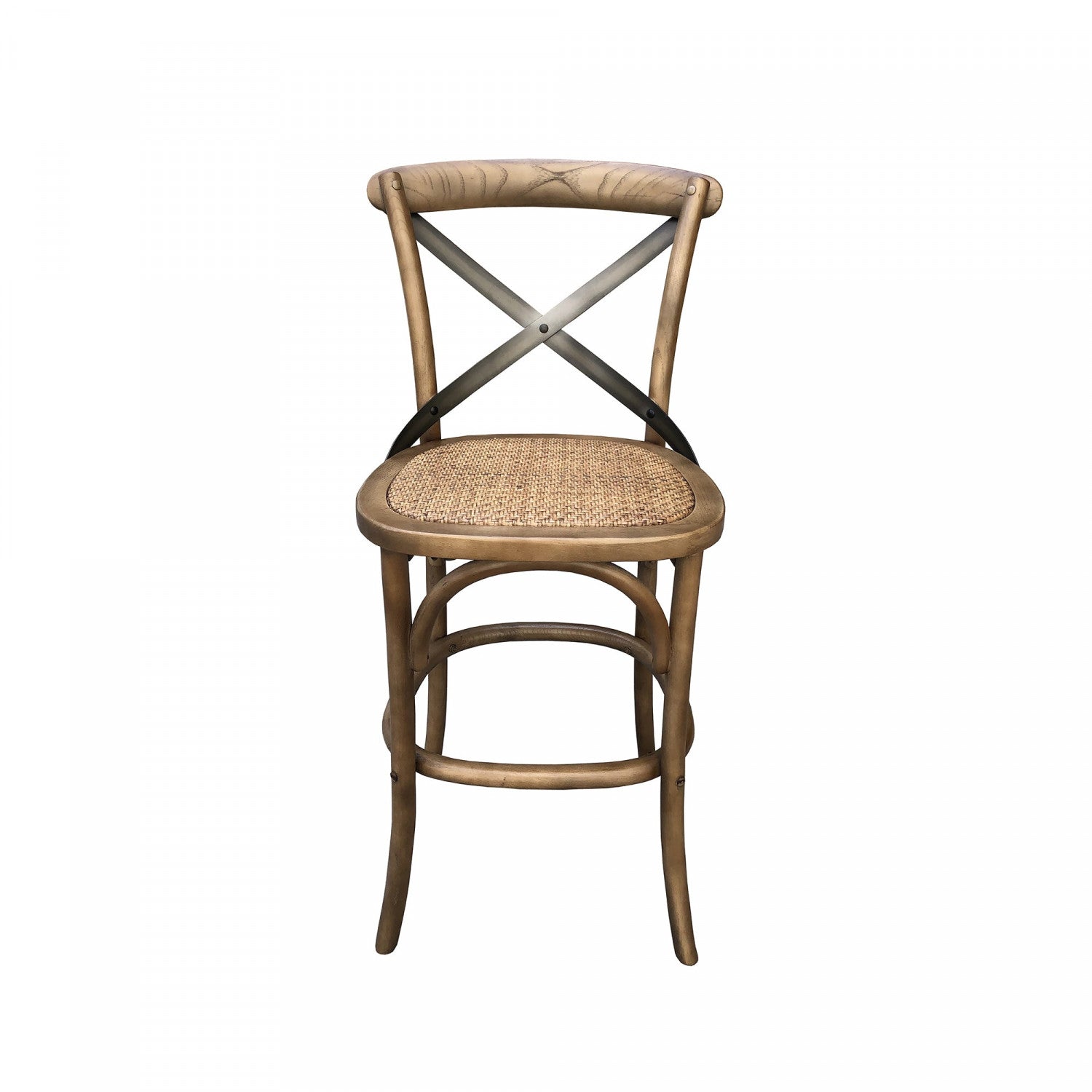 Bladsgade Rattan Counter Stool - Natural Sundried Finish - Perfect for Kitchen Islands, Breakfast Bars & Outdoor Dining Areas