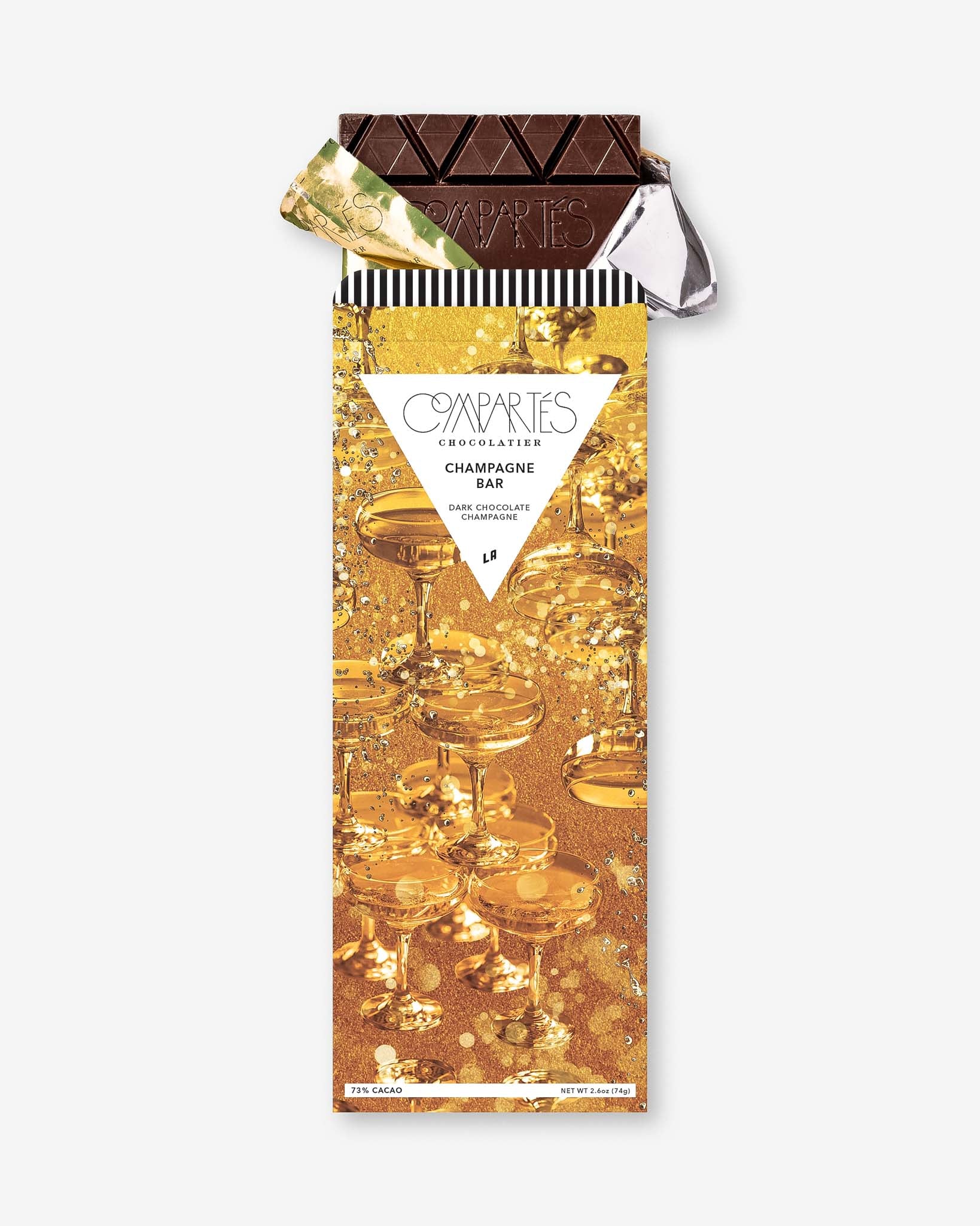 Premium Champagne Dark Chocolate Bar - Luxurious Gourmet Gift for Valentine's Day, Anniversary & Special Occasions - Perfect for Romantic Dinners, Wine Pairings & Holiday Gifting