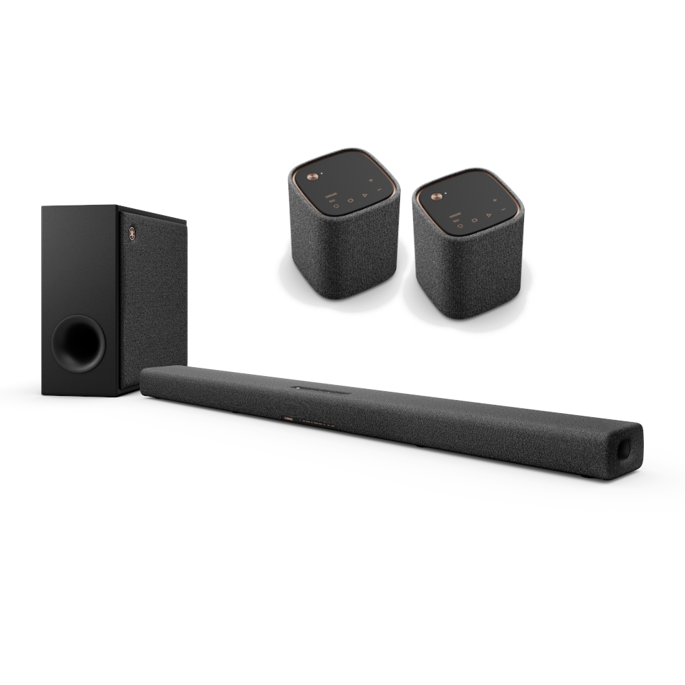 Yamaha TRUEX50AC Dolby Atmos Soundbar System with Wireless Rear Speakers - Immersive Home Theater Audio for Movies, Music & Gaming