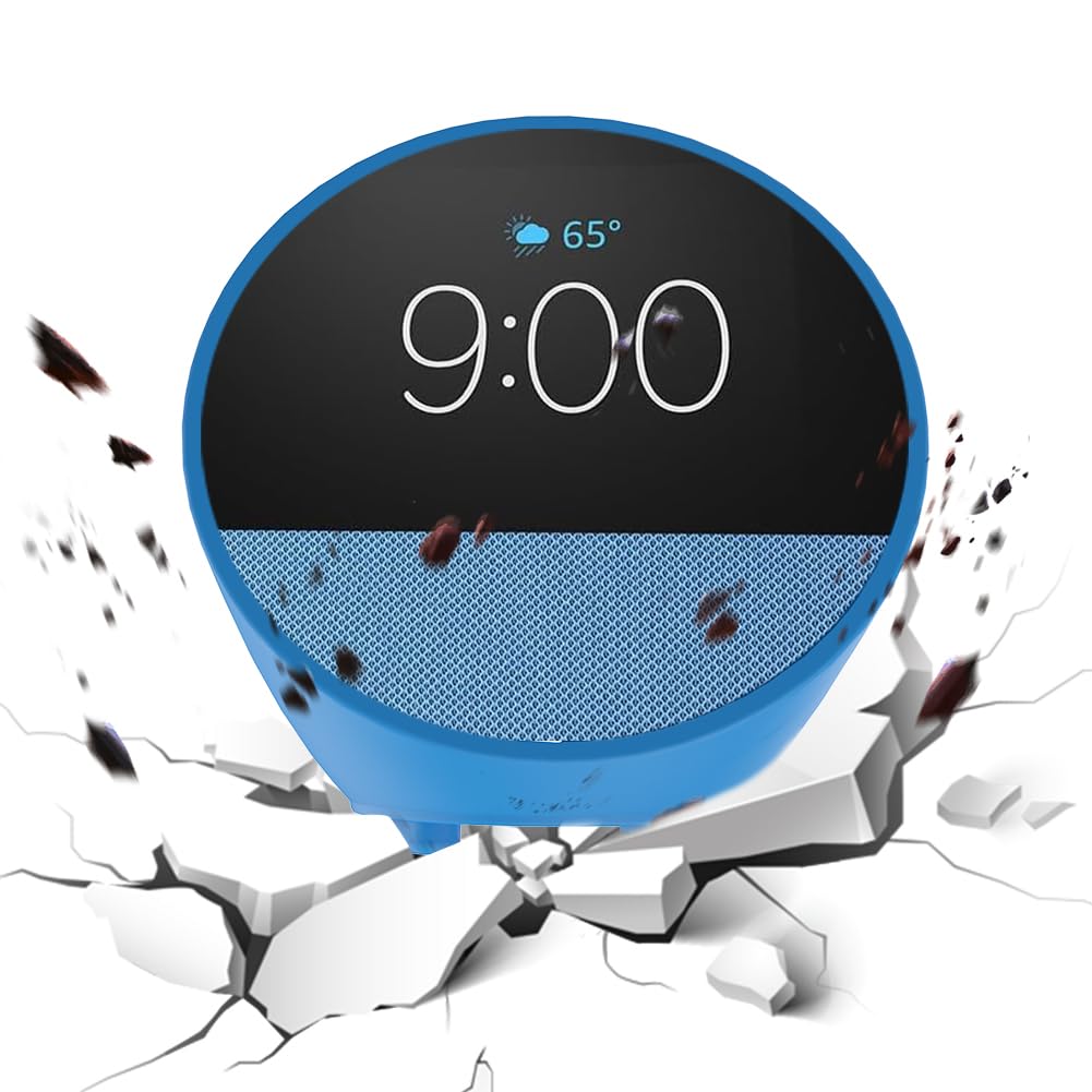 ASIEIT Shockproof Soft Silicone Protective Case Cover for Echo Spot (2024 Release) - Anti-Scratch, Anti-Drop, Durable Skin Cover - Perfect for Home, Office & Travel Use
