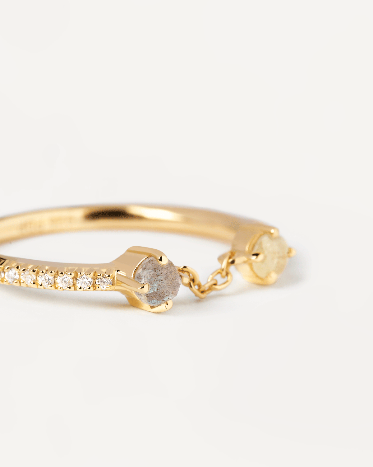 GRID Zena Gold Ring for Women - Elegant 14K Solid Gold Minimalist Ring - Perfect for Everyday Wear, Gifts & Special Occasions