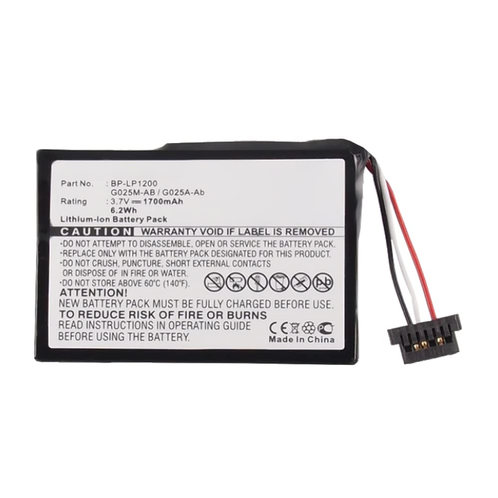Synergy Digital GPS Battery - 1700mAh Li-ion Replacement for Navman G025M-AB & Mitac G025A-Ab GPS Devices | 3.7V Ultra High Capacity | Perfect for Road Trips, Hiking & Outdoor Navigation