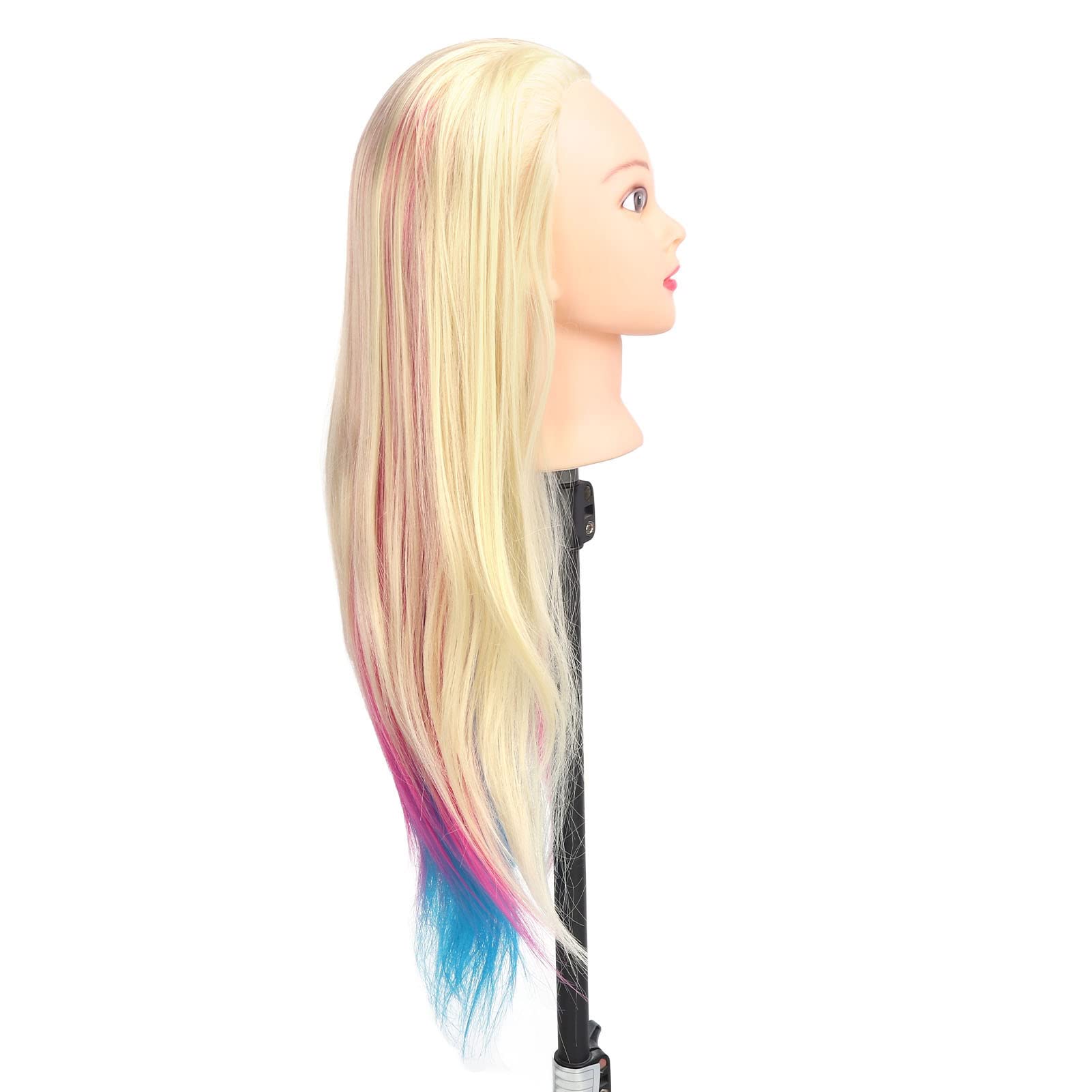 Professional Hair Mannequin Head for Braiding & Styling Practice - Long Hair Training Tool for Barbers & Cosmetology Students - Perfect for Salon Practice, DIY Hairstyling & Haircut Training