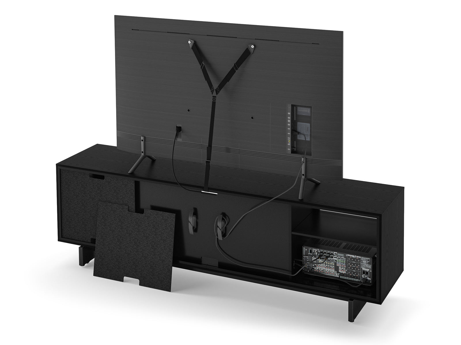 BDI Align 7479 Base Media Console - Modern TV Stand with Adjustable Shelves for Home Theater & Living Room Entertainment Centers