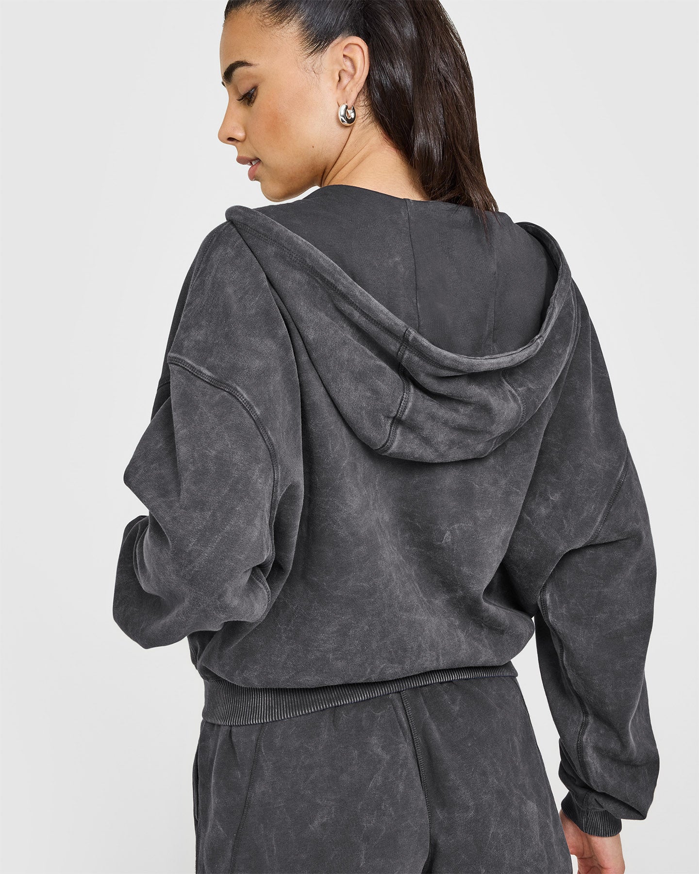 Raw Lounge Oversized Zip Hoodie for Men & Women | Soft Fleece Pullover with Kangaroo Pocket | Cozy Winter Casual Wear (Coal) - Perfect for Lounging, Travel & Outdoor Activities