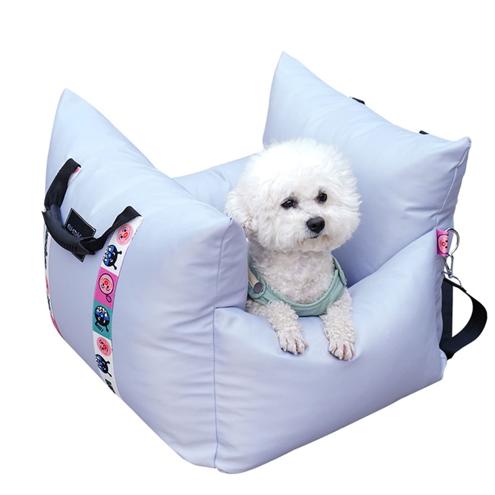 Premium Dog Booster Seat & Car Carrier for Small to Medium Dogs - Safe Travel Pet Car Seat with Anti-Slip Design & Convenient Handles | Perfect for Road Trips, Vet Visits & Daily Commutes