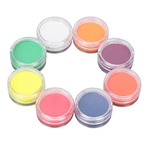 8 Colors Non-Toxic Face & Body Paint Kit - Safe for Kids, Halloween, Christmas, Party Makeup, Stage Art, DIY Face Painting & Costume Design - Perfect for Festivals, Cosplay and Creative Art Projects