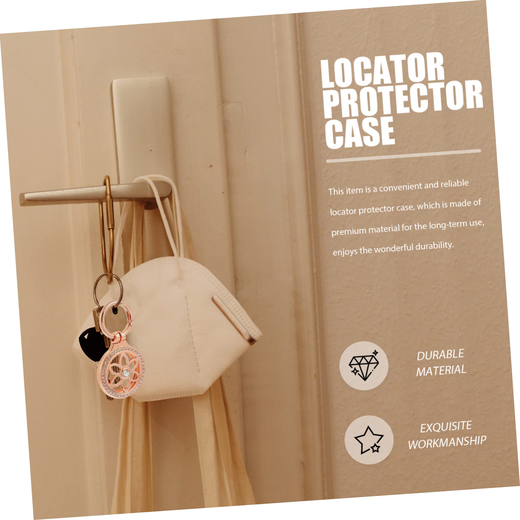 OSALADI Metal Key Holder for Car Keys & Gadgets - Durable Protective Keychain Case for Home, Office, and Travel Accessories Organization