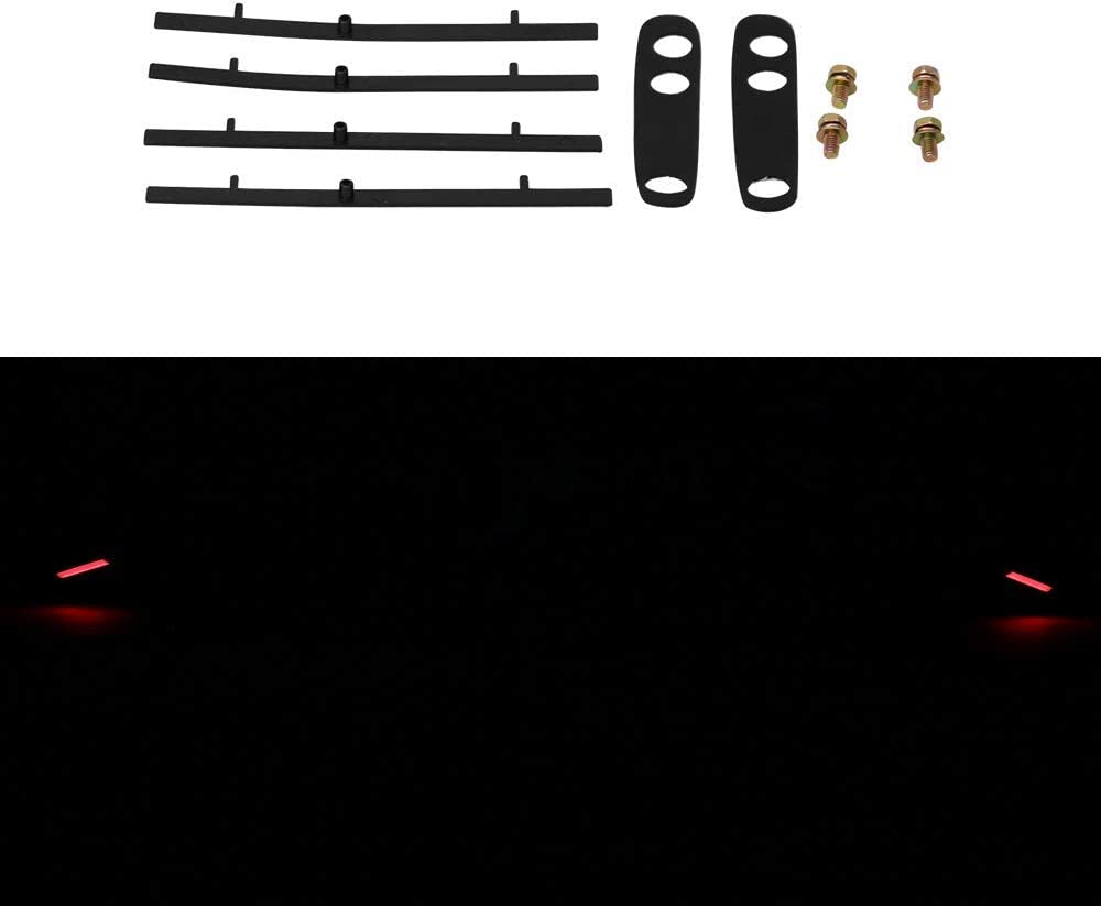 Universal 2 Post ABS Matte Black Spoiler Wing with LED Turn Signal Light - 57.5