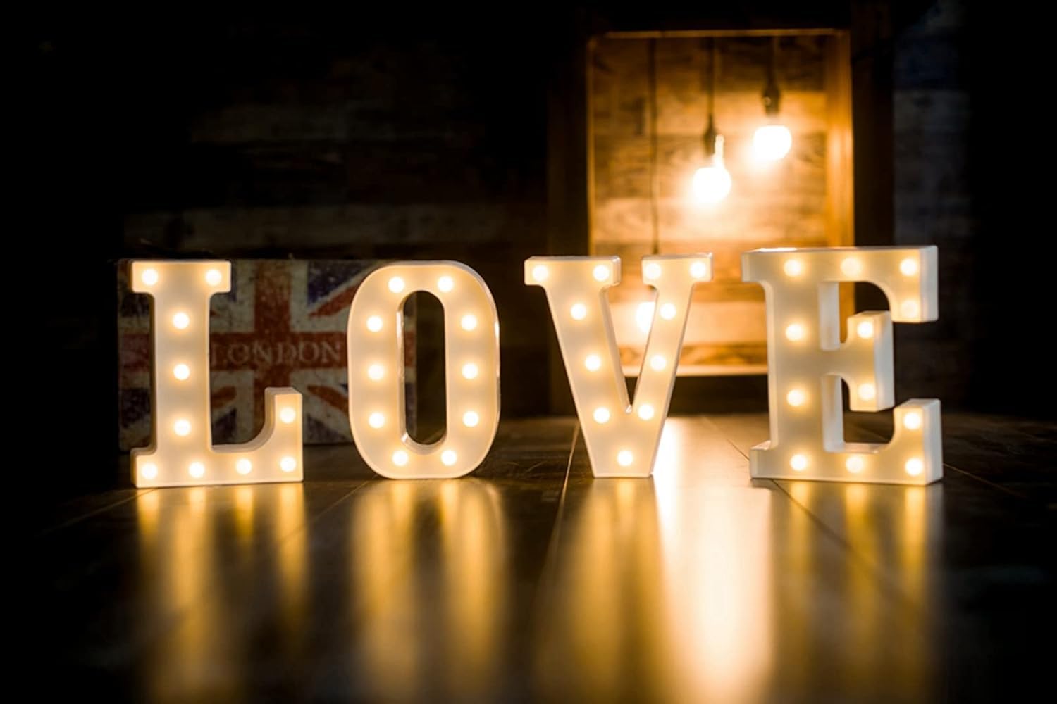 Foaky LED Marquee Light Up Letters & Numbers - Customizable Light Up Signs for Birthday Parties, Weddings, Events & Home Decor (Letter E3)