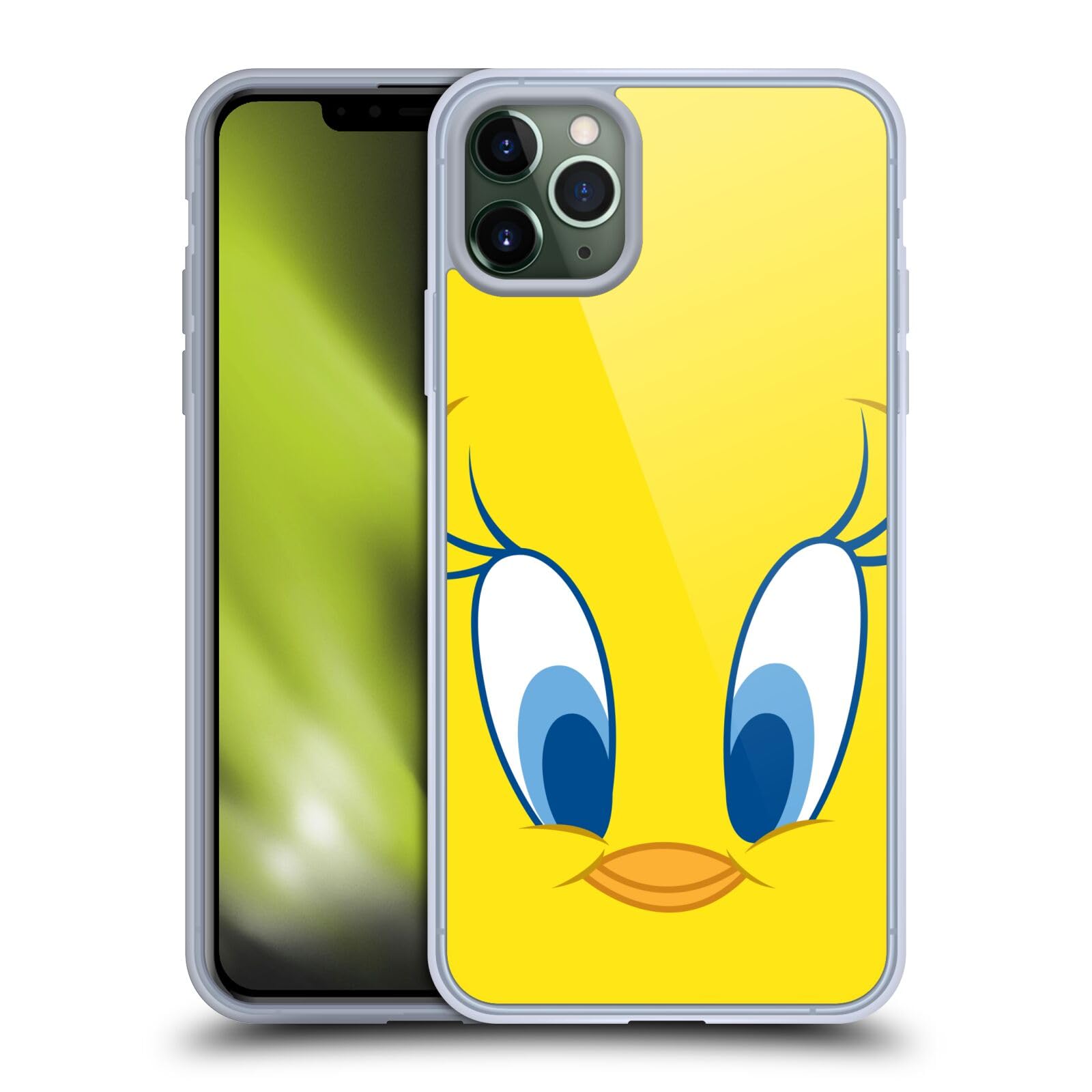 Officially Licensed Looney Tunes Tweety Full Face Soft Gel Case for Apple iPhone 11 Pro Max - Cute Cartoon Phone Cover for Protection & Style | Perfect Gift for Fans, Daily Use & Themed Parties