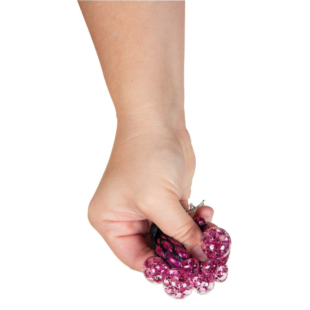 Raymond Geddes Squishy Stress Ball Keychain - Pack of 24 Colorful Squishies for Kids & Adults - Perfect for Office, School, Travel & Anxiety Relief