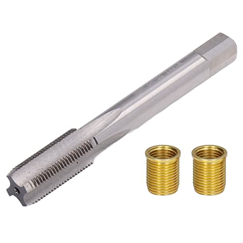 High Efficiency M14x1.25 Male & M12x1.25 Threaded Inserts for 14mmx1.25mm Spark Plugs - Perfect for Automotive Engine Repair and Motorcycle Maintenance