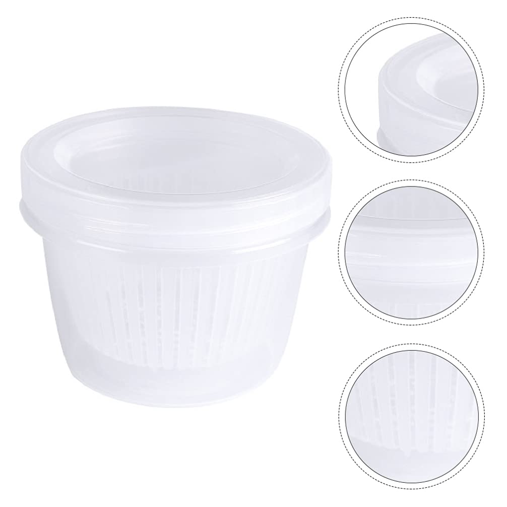 OSALADI 4-Piece Airtight Ginger Garlic Storage Containers with Lids - BPA-Free Plastic Food Storage Boxes for Kitchen, Fridge, Pantry | Perfect for Meal Prep, Salad, Onion & Herb Organization