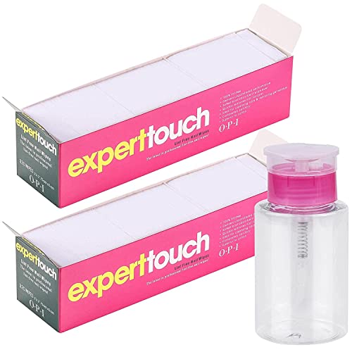 BOLT BEE 650 Pcs Lint-Free Nail Polish Remover Wipes & 1 Acetone Pump Dispenser Bottle - Professional Salon-Grade Cotton Pads for Gel Polish Removal, Nail Art Cleanup & Manicure Prep