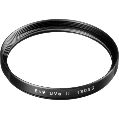 Leica E49 UVa II Filter (Black) - Premium UV Protection Lens Filter for Leica Cameras - Ideal for Outdoor Photography & Travel