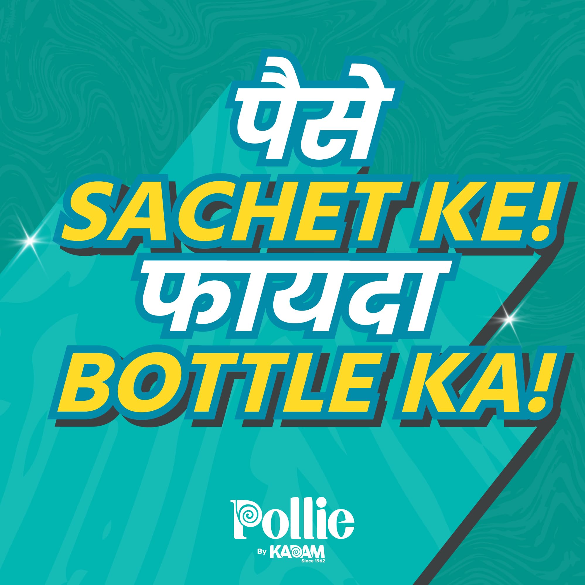 KADAM Pollie Glass Cleaner 1.5L - Empty Bottle + 3 Refill Sachets (1 Sachet Makes 500ml) | Alcohol-Free, Non-Toxic Dual Fragrance Glass Cleaner for Electronics, Screens, Cars, Windows, Kitchens & Bathrooms | Streak-Free Shine for Phones, Laptops, Mirrors & Glass Surfaces