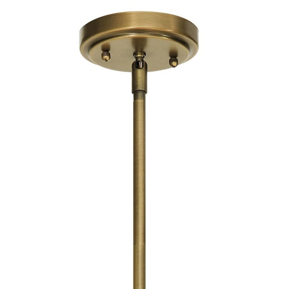 1 Light Contemporary Large Bell Shade Pendant Light Fixture with Clear Glass in Olde Bronze Finish - Perfect for Dining Room, Kitchen Island or Entryway Lighting