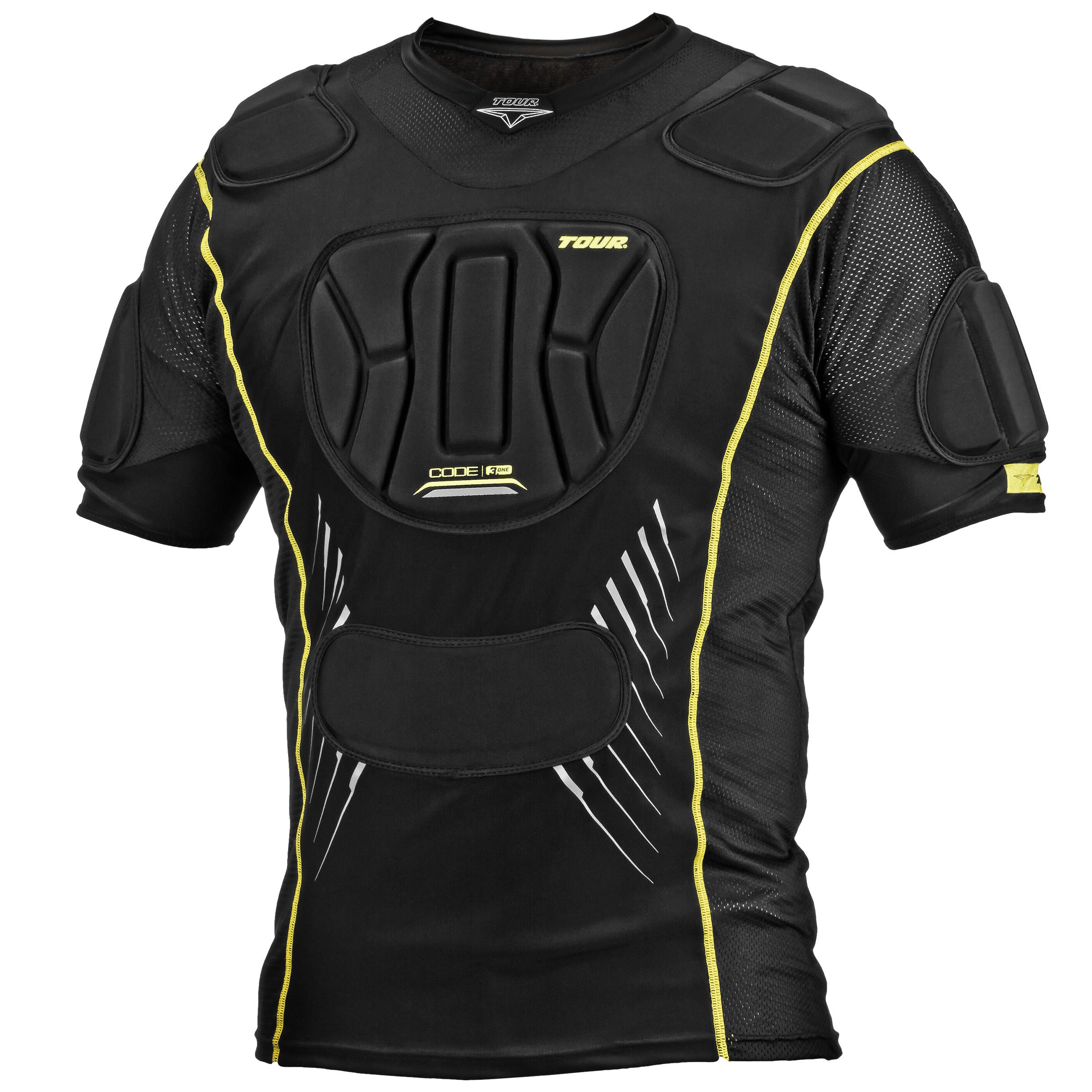 Code 3.one Men's Padded Shirt - Comfortable Protective Top for Work, Motorcycle Riding & Outdoor Activities